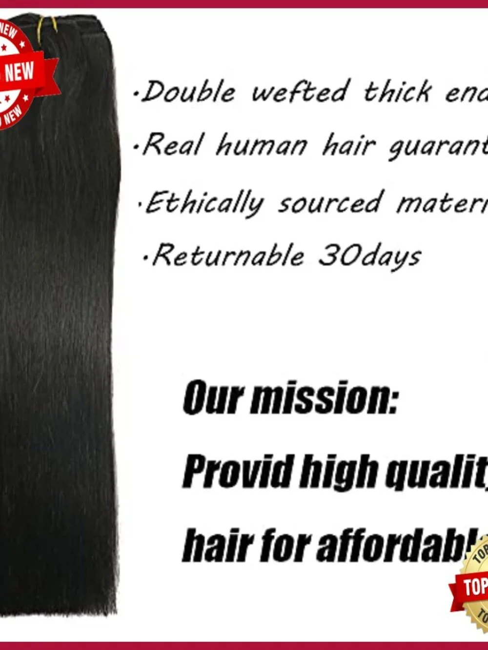 20 Inch Clip In Human Hair Extensions Thick Ends 120g Remy